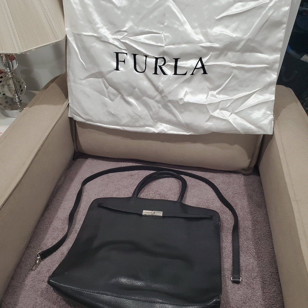 Furla Black Leather Bag